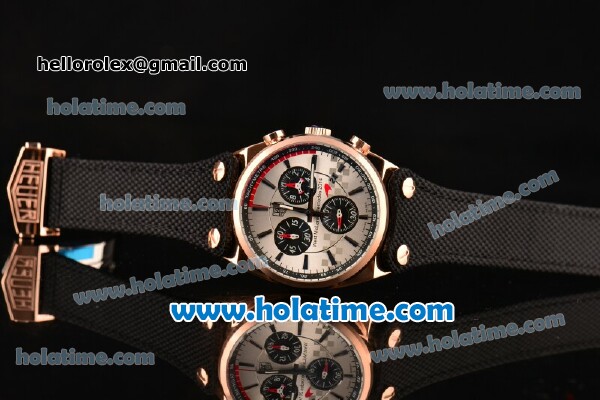 Tag Heuer Carrera West McLaren Mercedes 2014 Chrono Miyota OS20 Quartz Rose Gold Case with White Dial and Stick Markers - Click Image to Close